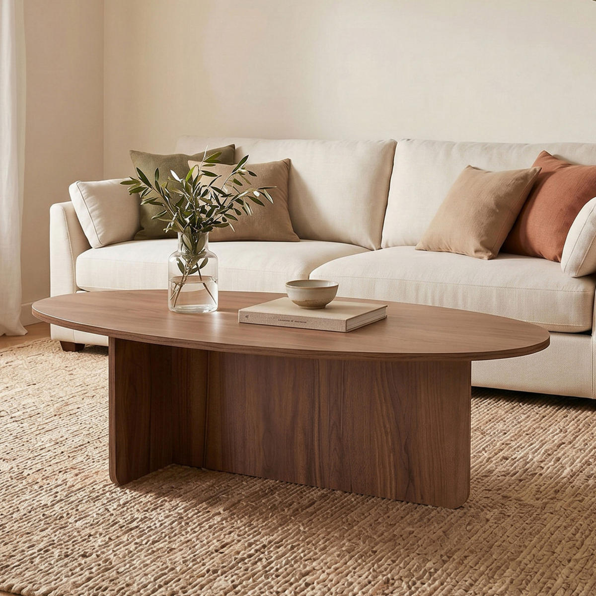 COUCHTISCH - Dunkles Holz - Nussbaumfarben, Holz (120/65/40cm) - Drawer