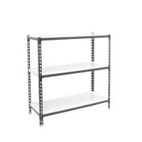 SCHWERLASTREGAL Baby Metal Shark HxBxT 90 x 90 x 40 cm Fachlast 180 kg Anthrazit-Weiß - Anthrazit, Metall (90/90/40cm) - PROREGAL