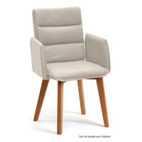 ARMLEHNSTUHL (6er-Set) Daritsa 52x92x60 Eiche geölt/Natur - Eichefarben/Naturfarben, Kunststoff (60/92/52cm) - 58aufmkessel