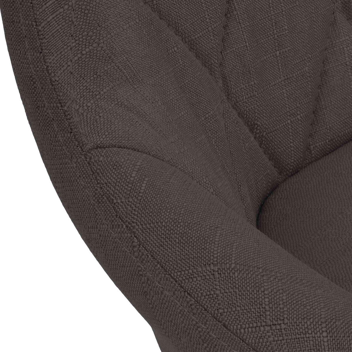 BARHOCKER Stoff dunkelgrau - Chromfarben/Dunkelgrau, Textil/Metall (46/83/49cm) - CLP