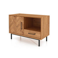 KOMMODE LEON Wildeiche - Wildeiche, Holz (97/65/45cm) - byoak