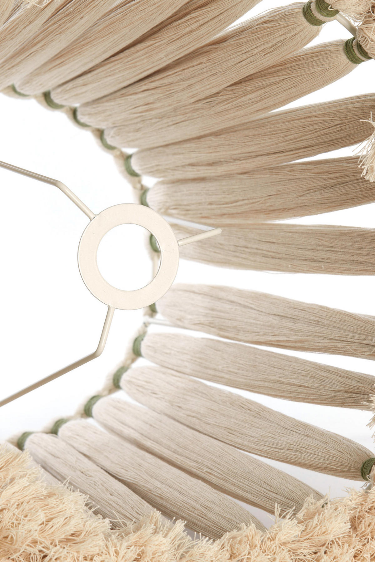 LAMPENSCHIRM Loa Weiß Ø41/42 cm - Weiß, Textil (41/41/42cm) - Light & Living