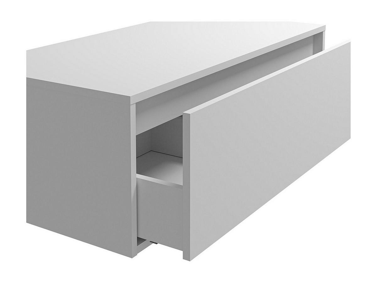 WASCHBECKENUNTERSCHRANK hängend - Weiß - 94 cm - TEANA II - Weiß, Holz (94/32/47cm) - Vente-Unique