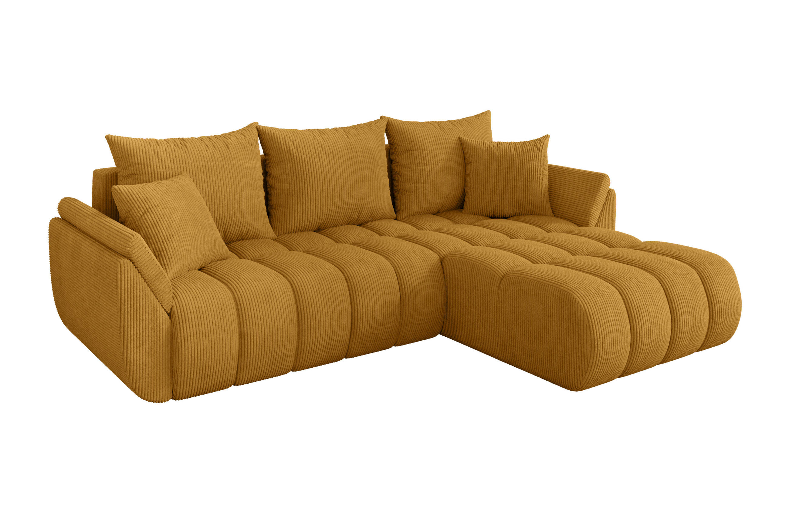Altdecor Ecksofa Dunkelgelb 277x194 cm