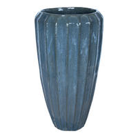 TOPF Olver Blau 56/56/105cm - Blau, Keramik (105cm) - PTMD Collection
