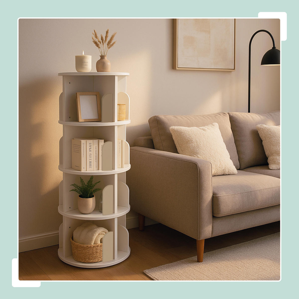BÜCHERREGAL - Weiß, Holzwerkstoff (40/128/40cm) - Relaxdays