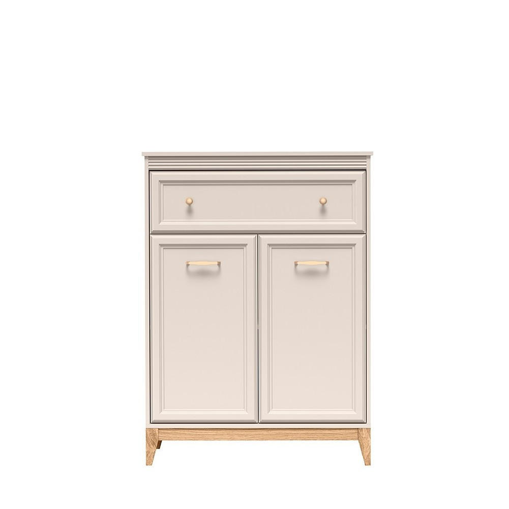 KOMMODE CUNEO 92/100/35cm mit 1 Schubladen 2 Türen Kaschmir - Kaschmir, Holzwerkstoff (92/100/35cm) - MASSENO