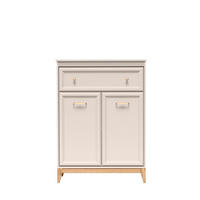 KOMMODE CUNEO 92/100/35cm mit 1 Schubladen 2 Türen Kaschmir - Kaschmir, Holzwerkstoff (92/100/35cm) - MASSENO