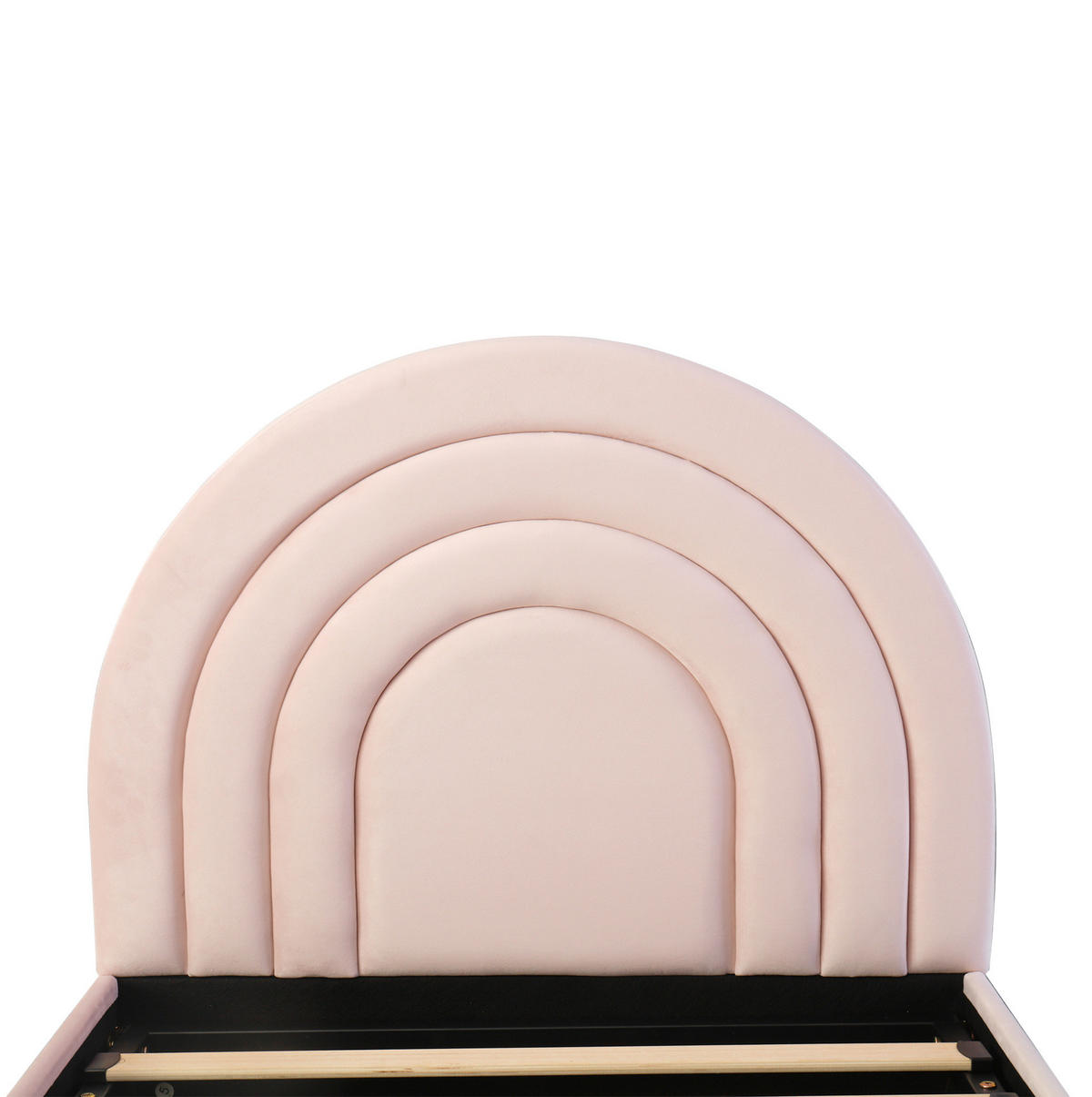 BETT mit hydraulischem Stauraum 90x200 cm Samt Pink - Pink, Metall (90/200cm) - Beauniv