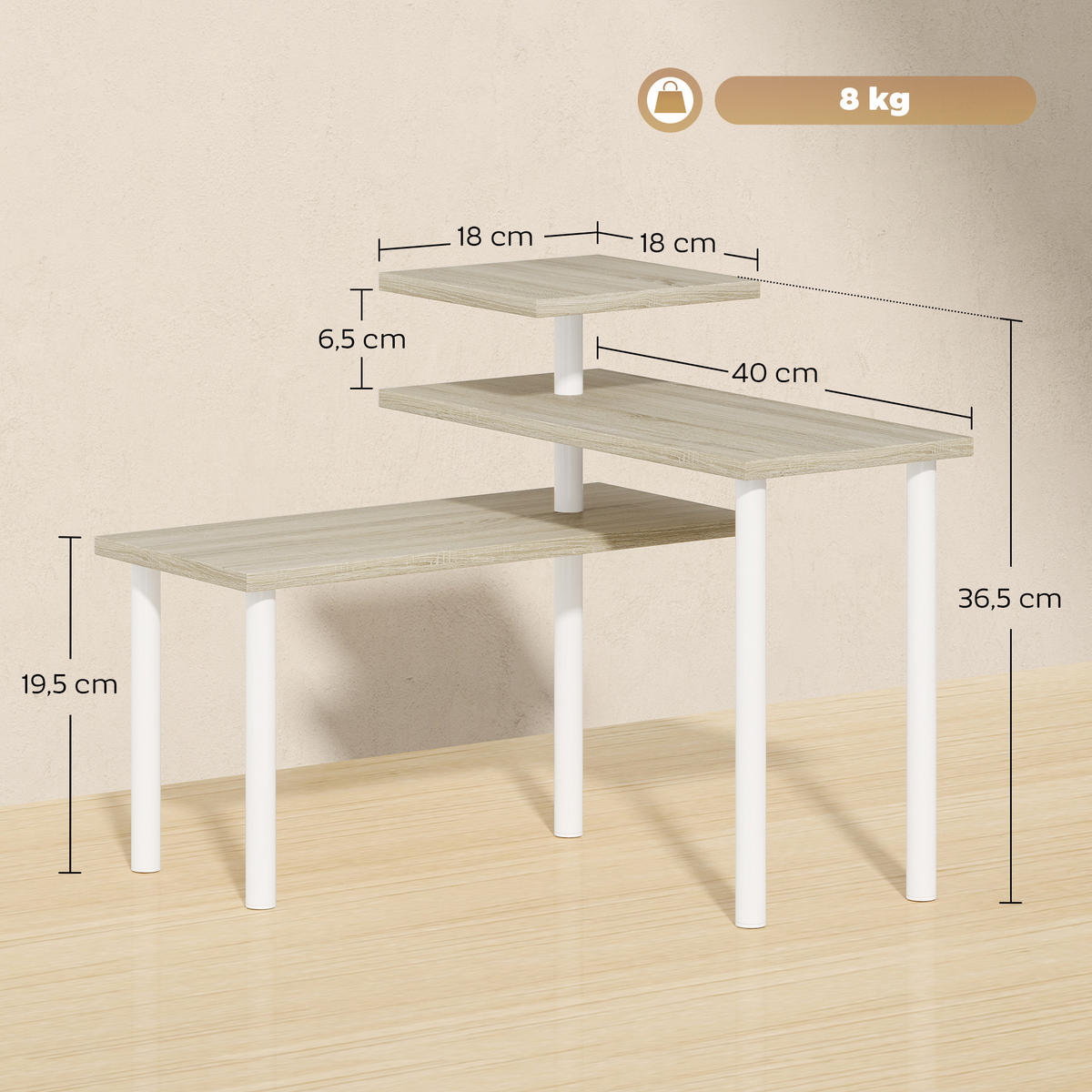 KÜCHENREGAL Braun 1 Stück - Braun, Holzwerkstoff (18/36.5/40cm) - GiPP