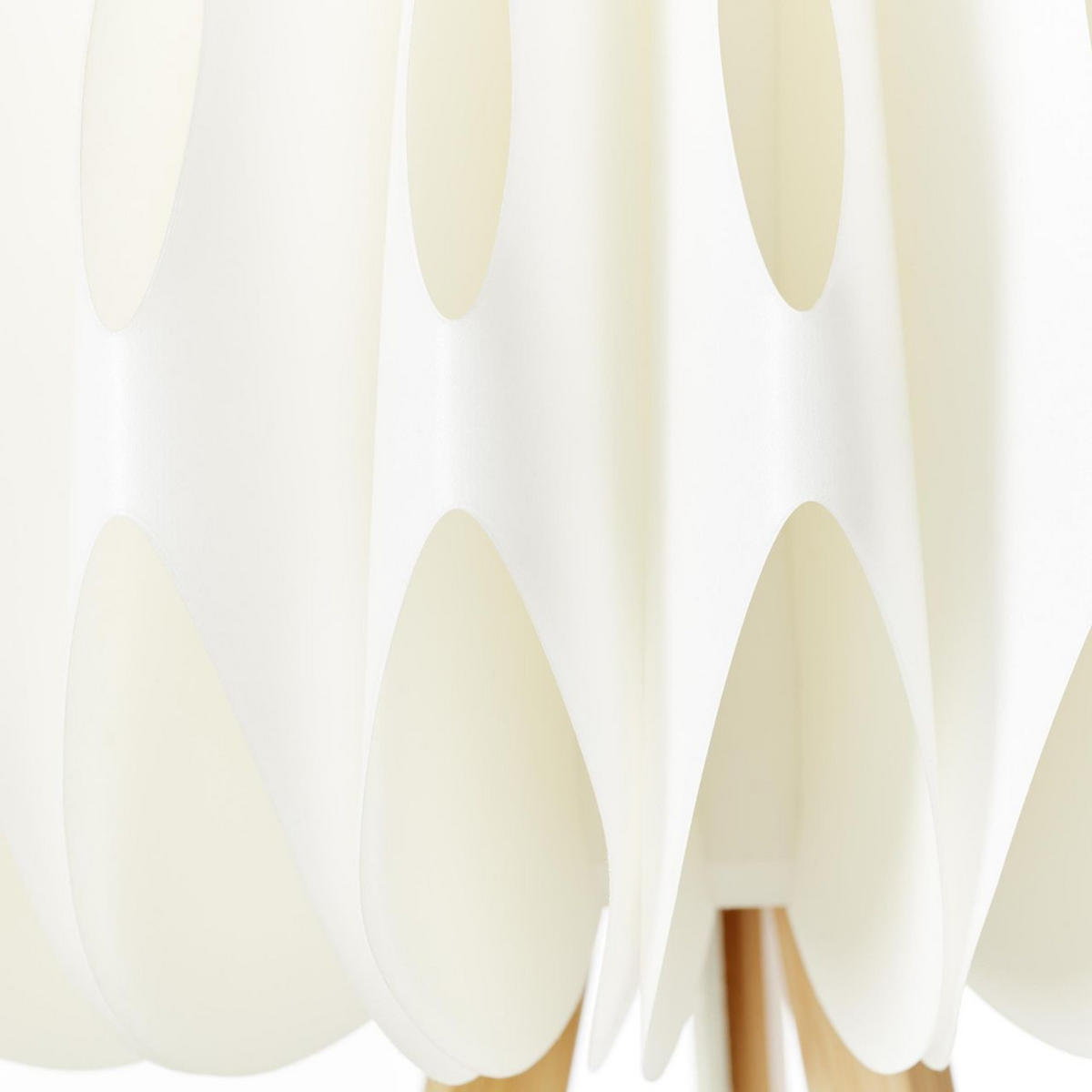 STANDLEUCHTE Inna 93047/75 - Weiß, Holz (62/62/155cm) - Brilliant