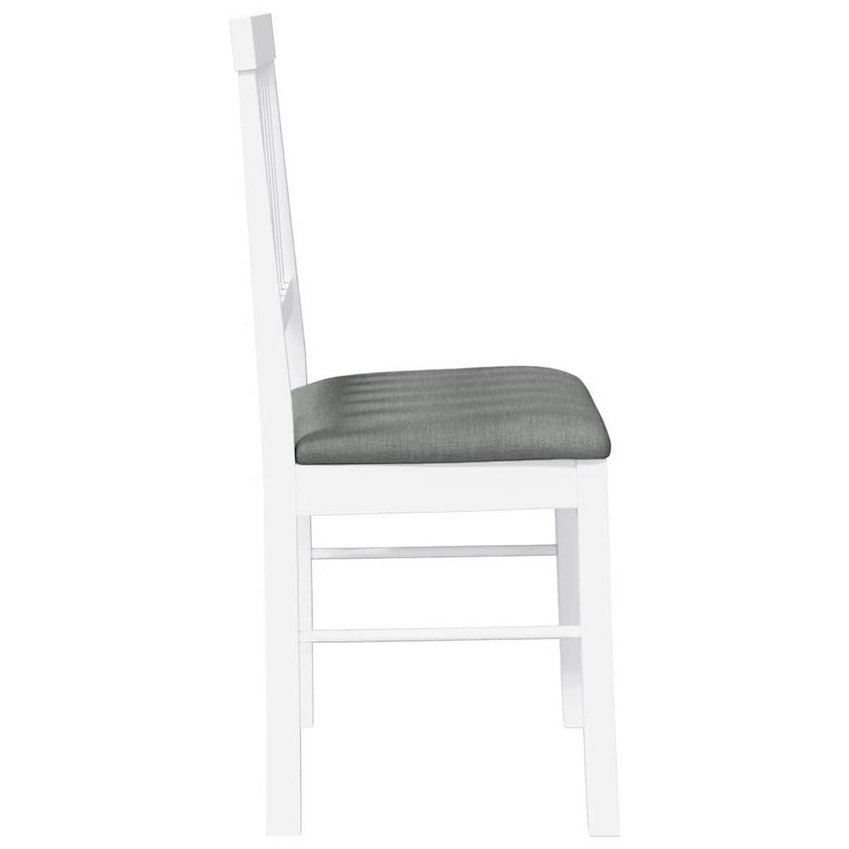 STUHL-SET 2 Stk Lohnhain 42.5/90/44.5 cm - Weiß, Holz (42.5/90/44.5cm) - ZMH