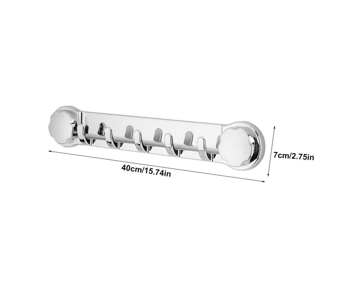 HANDTUCHSTANGE , wandmontierter Handtuch - Silberfarben, Metall (3/7/40cm) - BELZ