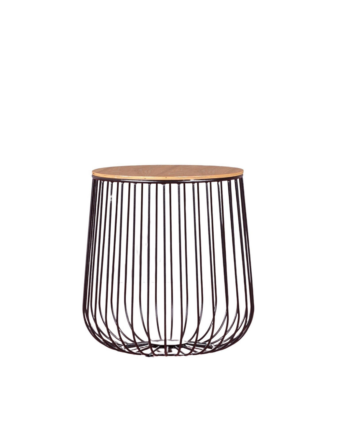 BEISTELLTISCH Rund Schwarz 39/39/42 cm - Schwarz, Holz (39/39/42cm) - Nest Dream