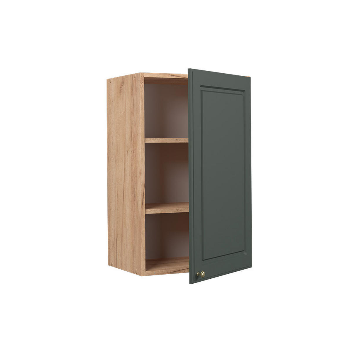 HÄNGESCHRANK Fame-Line Grün-Gold Landhaus 45 cm - Honigeiche/Eiche Wotan, Holzwerkstoff (45/72/34.1cm) - Vicco
