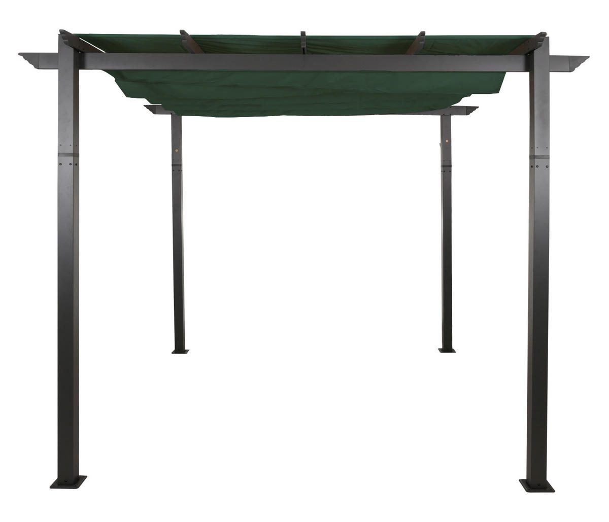 PERGOLA Aluminium 3x3m Grün - Grün, Metall (300/240/300cm) - BERLINLODGE