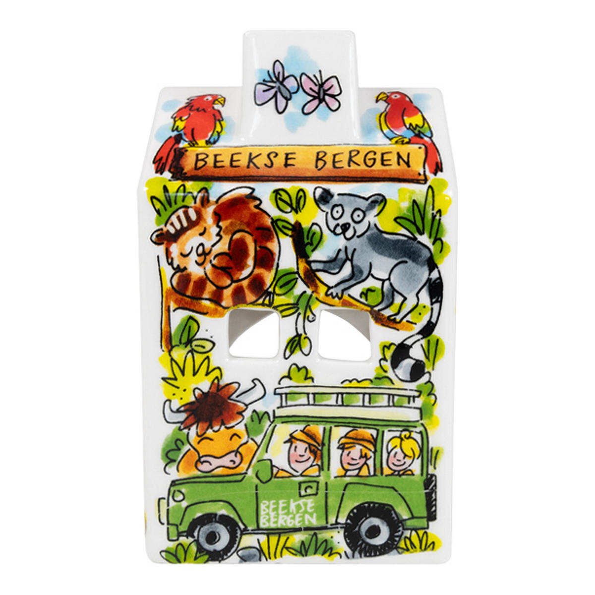 TEELICHTHALTER Beekse Bergen in Bunt - 14,5cm - Multicolor, Keramik (8.5/14.5/8.3cm) - Blond Amsterdam