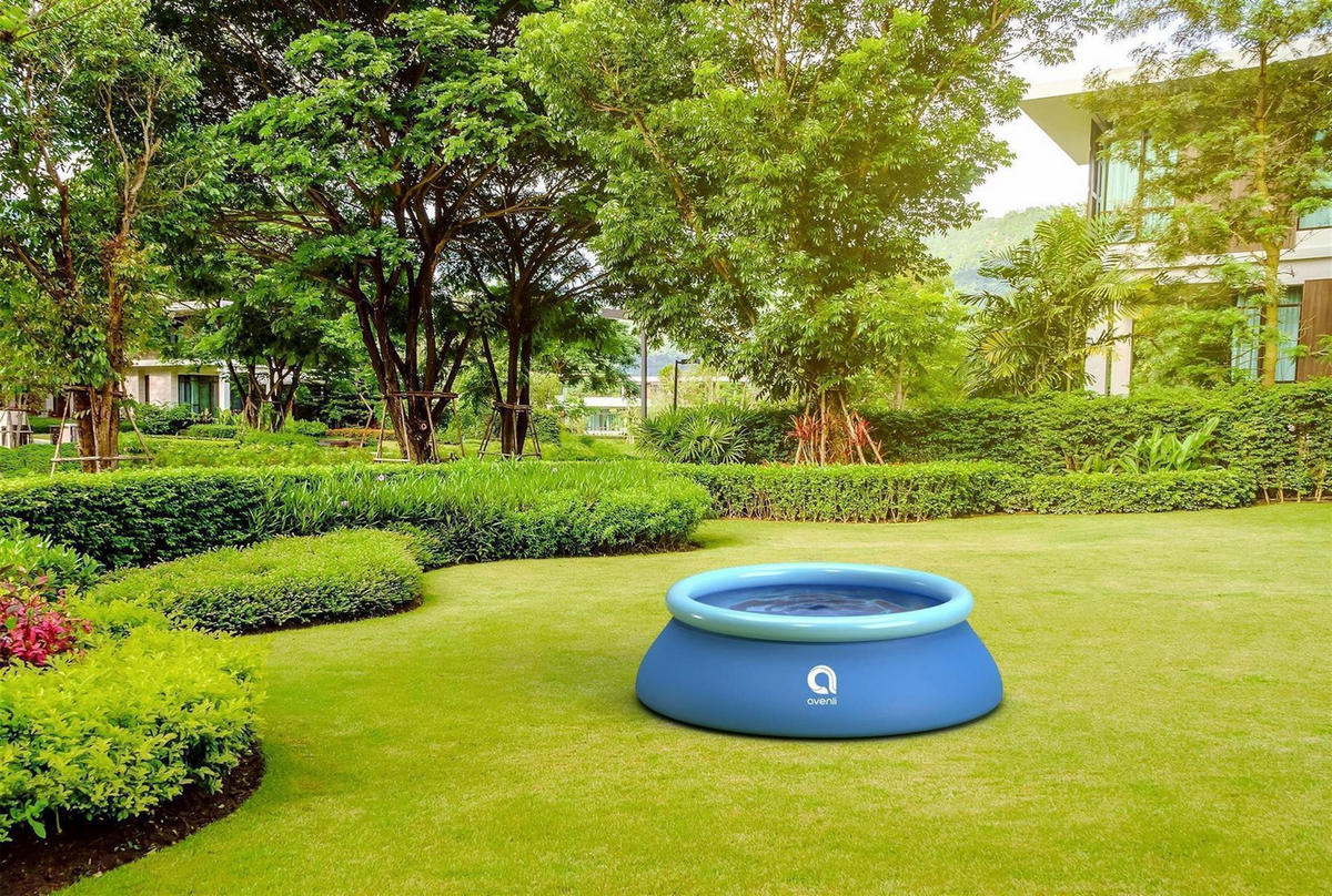 POOL Planschbecken Prompt Set 168x51cm Quick-Up - Blau, Kunststoff (168/168cm) - Avenli