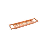 BADEWANNENABLAGE aus Bambus in natürliche Farbe Keine Montage erforderlich Ergonomisches Design 70 x 14,6 x 4,5 cm - Naturfarben, Holz (70/4.6/14.6cm) - Livingandhome