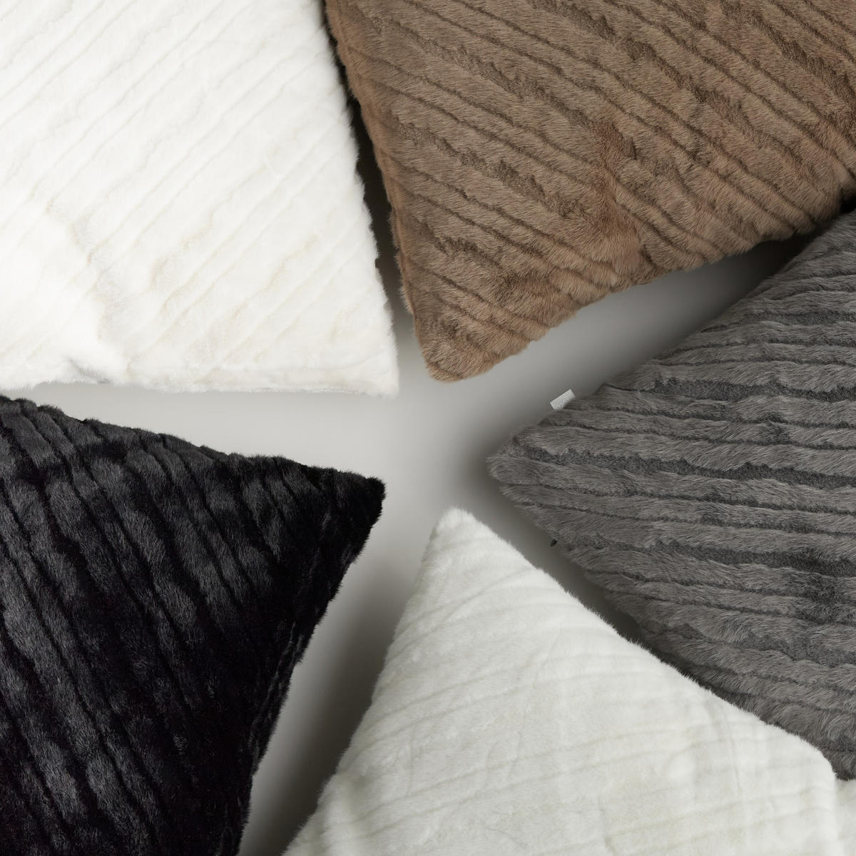 KISSENBEZUG Pufos - Weiß, Textil (45/45cm) - home&you