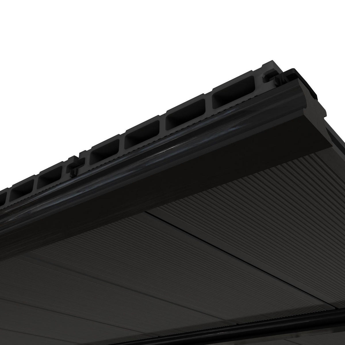 TERRASSENDIELEN WPC Anthrazit 10 m² - Anthrazit, Kunststoff (220/14.6/2.5cm) - Juskys