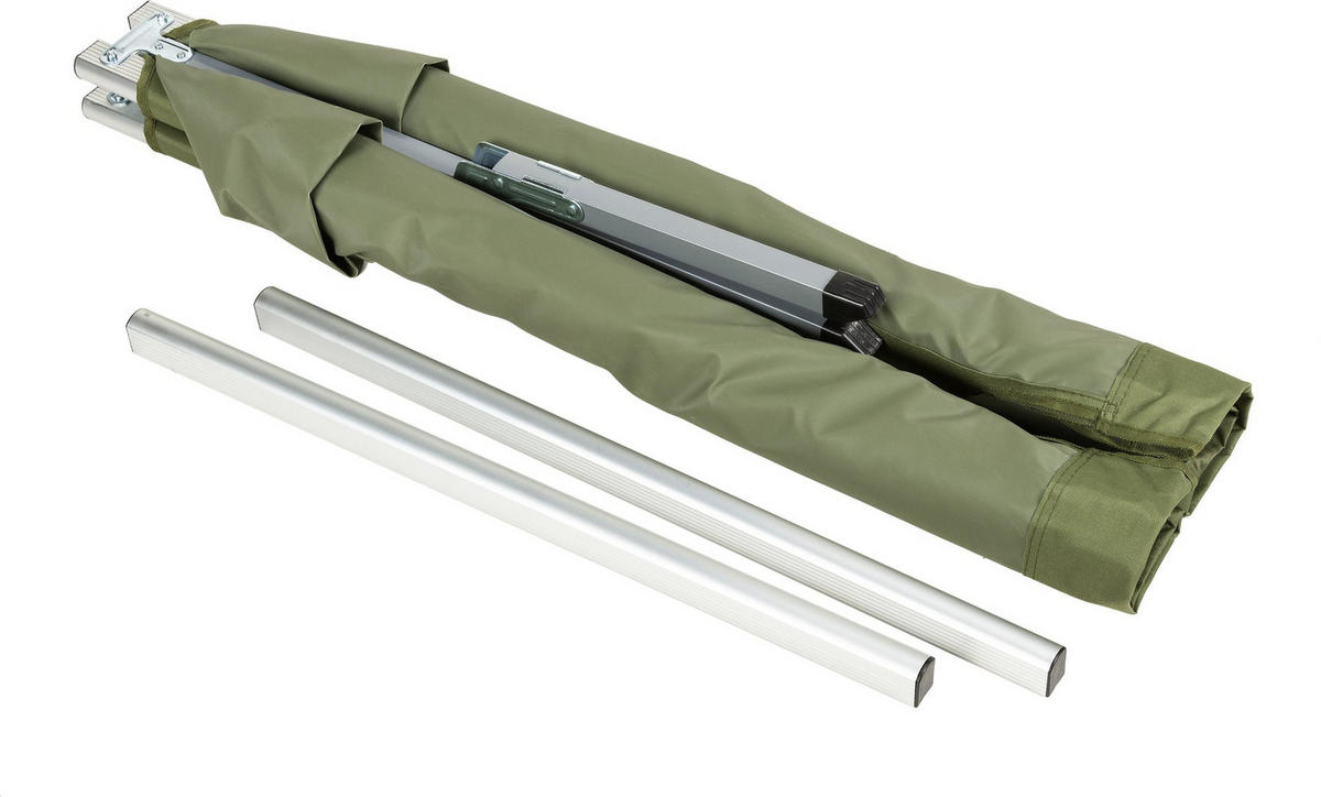 CAMPINGBETT 203/62/45 cm - Olivgrün, Metall (62/45/202cm) - Outtec