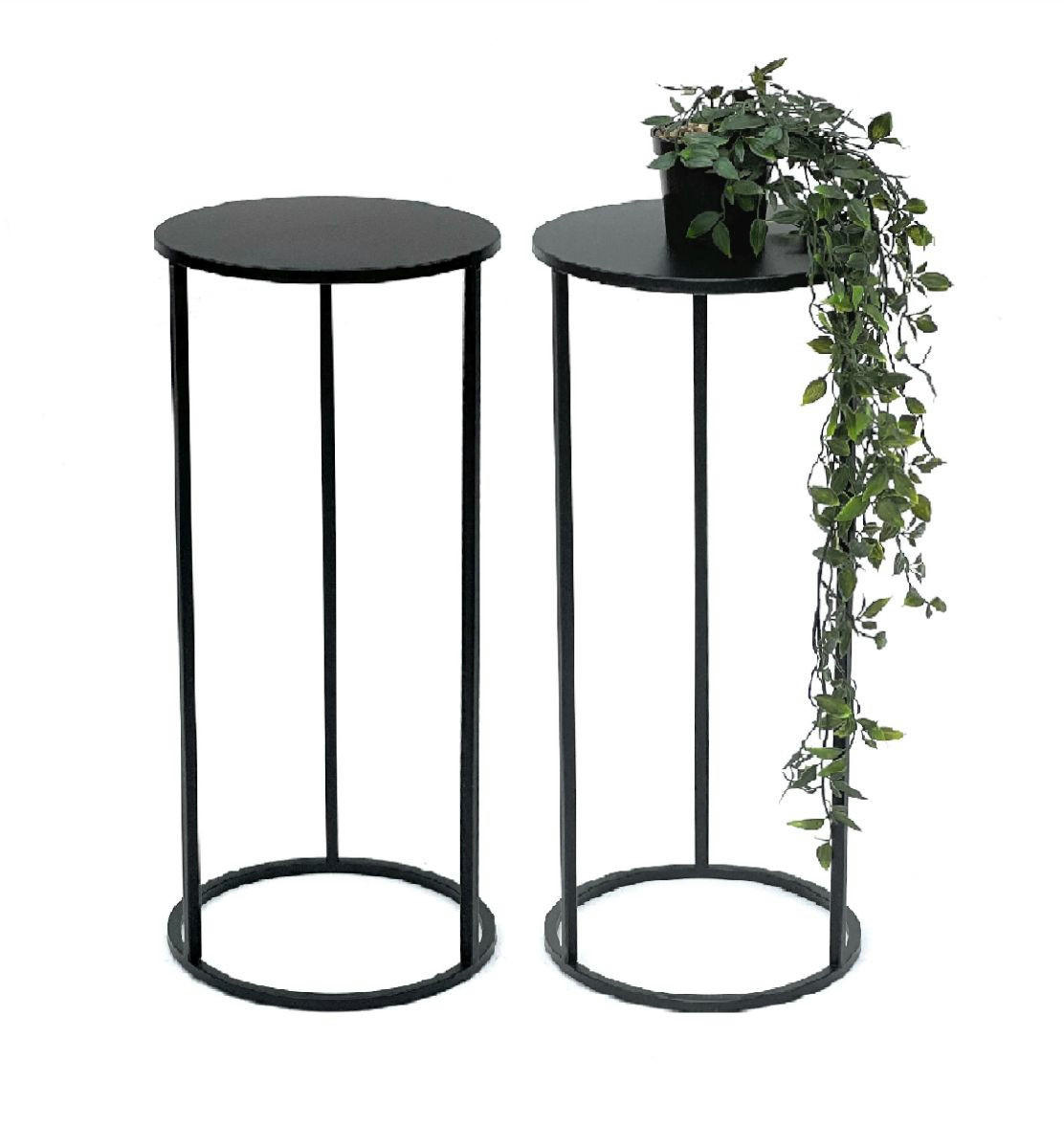 DanDiBo Blumenhocker Schwarz 25x60x25 cm