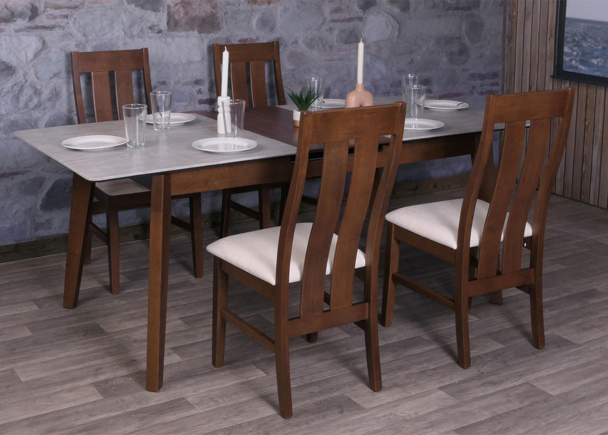 ESSZIMMERTISCH rechteck Grau - Grau, Holz (90/200/77cm) - MCW