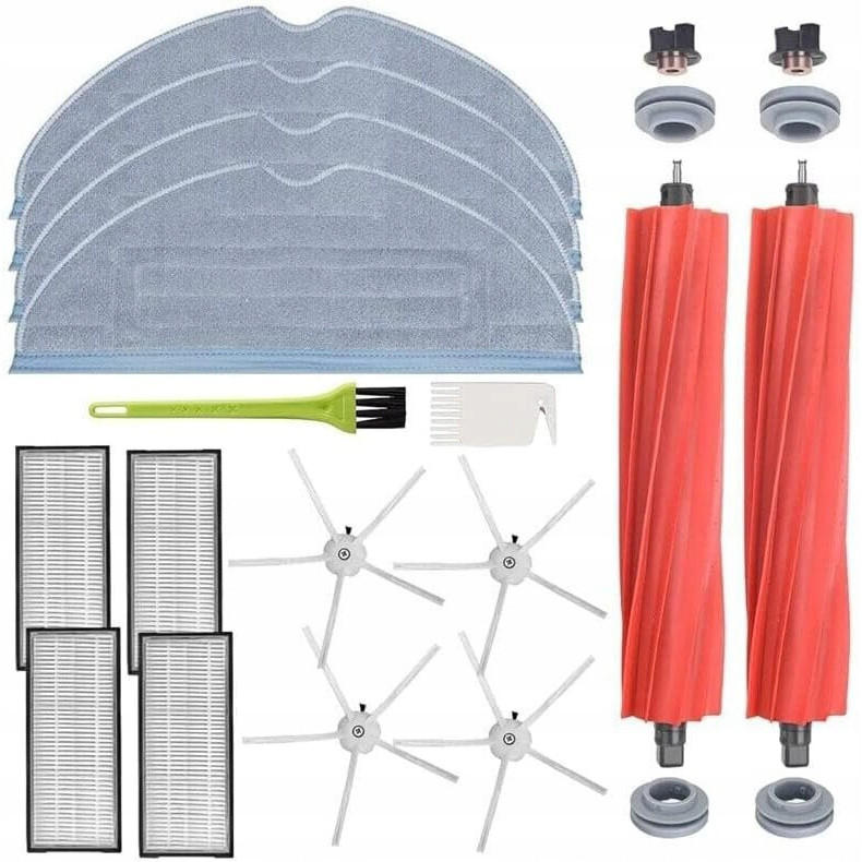 ERSATZTEILE S7 11-in-1 Set, Hauptbürste 2, Seitenbürsten 4, HEPA-Filter 4 waschbar, Sonic-Mopp 4, Reinigungsbürste - Multicolor, Kunststoff/Metall (18/10/26cm)