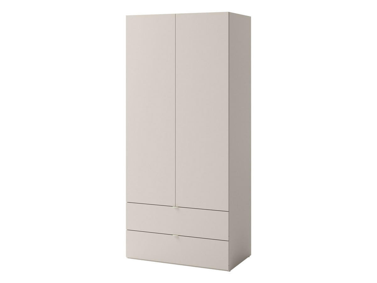 KLEIDERSCHRANK Sigma 2D2S SG02 - Kaschmir, Holzwerkstoff (90/201/55cm) - MIRJAN24