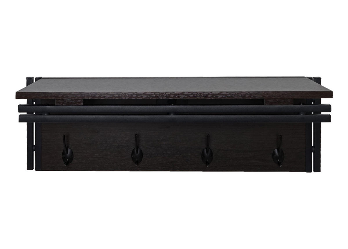 WANDGARDEROBE Dunkelbraun - Dunkelbraun, Holzwerkstoff (75/24/24cm) - MCW