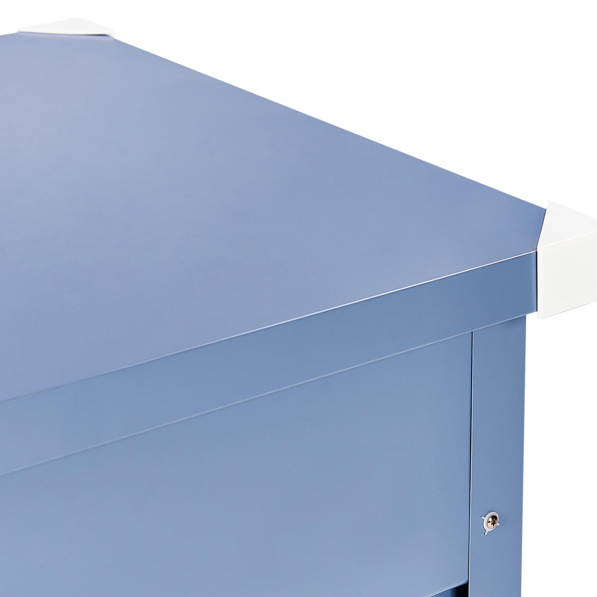ÚLOŽNÝ BOX Modrý Cebrosa - modrá, kov (100/64/62cm) - Beliani