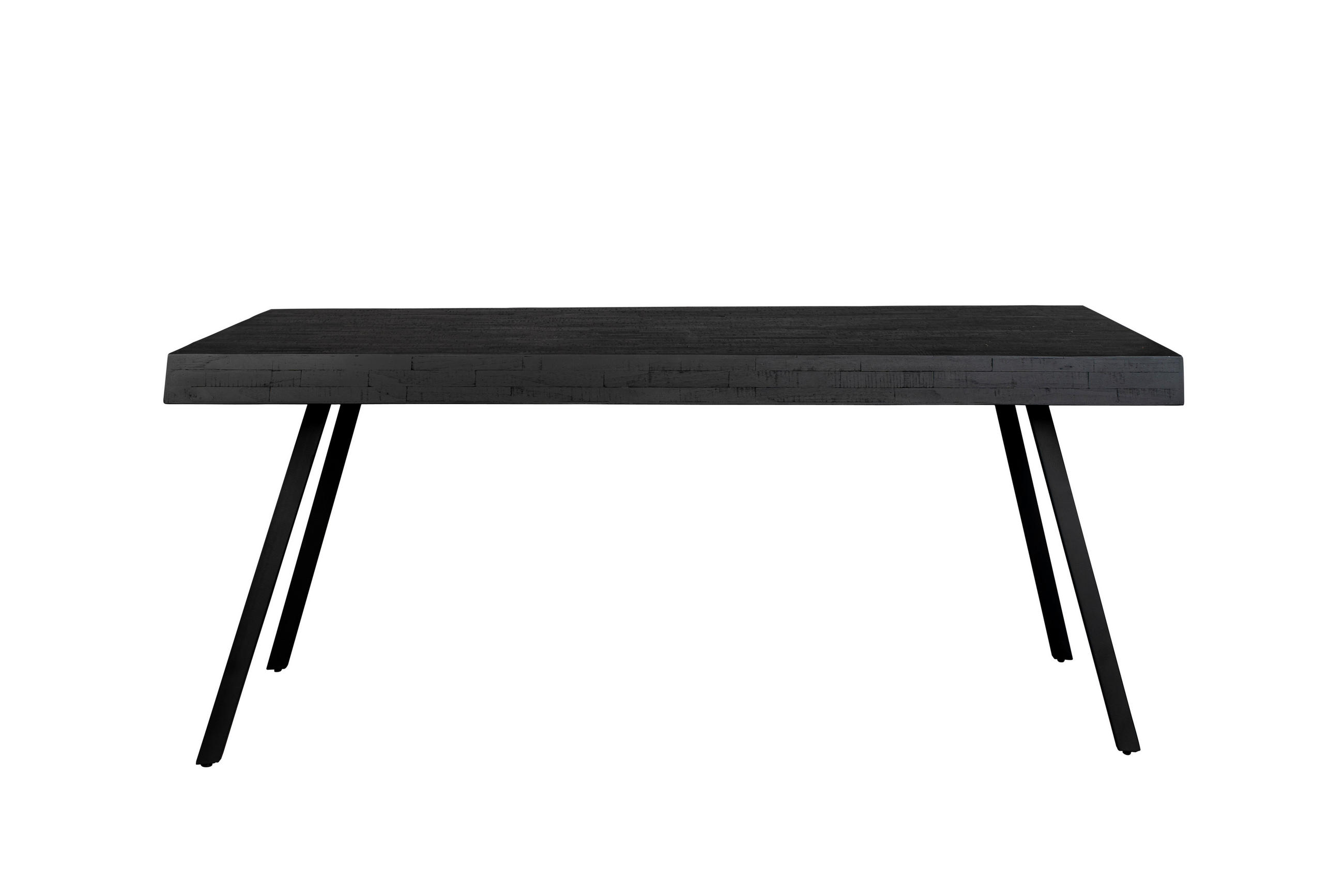 ESSTISCH Suri - Schwarz - 180/90/76 cm - Schwarz, Holz (180/90/76cm)