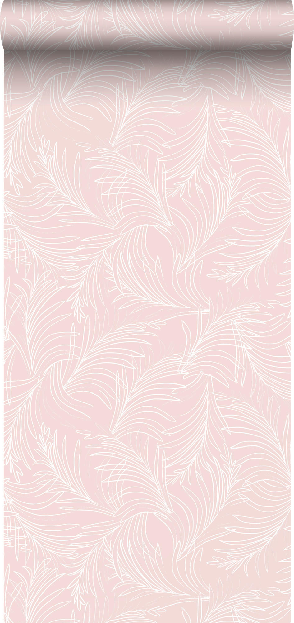 TAPETE gezeichnete Blätter - Pink, Papier (53/1000cm) - Sanders & Sanders