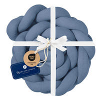 BETTSCHLANGE geflochten Blau Jersey - Blau, Textil (16/200cm) - nordic coast company