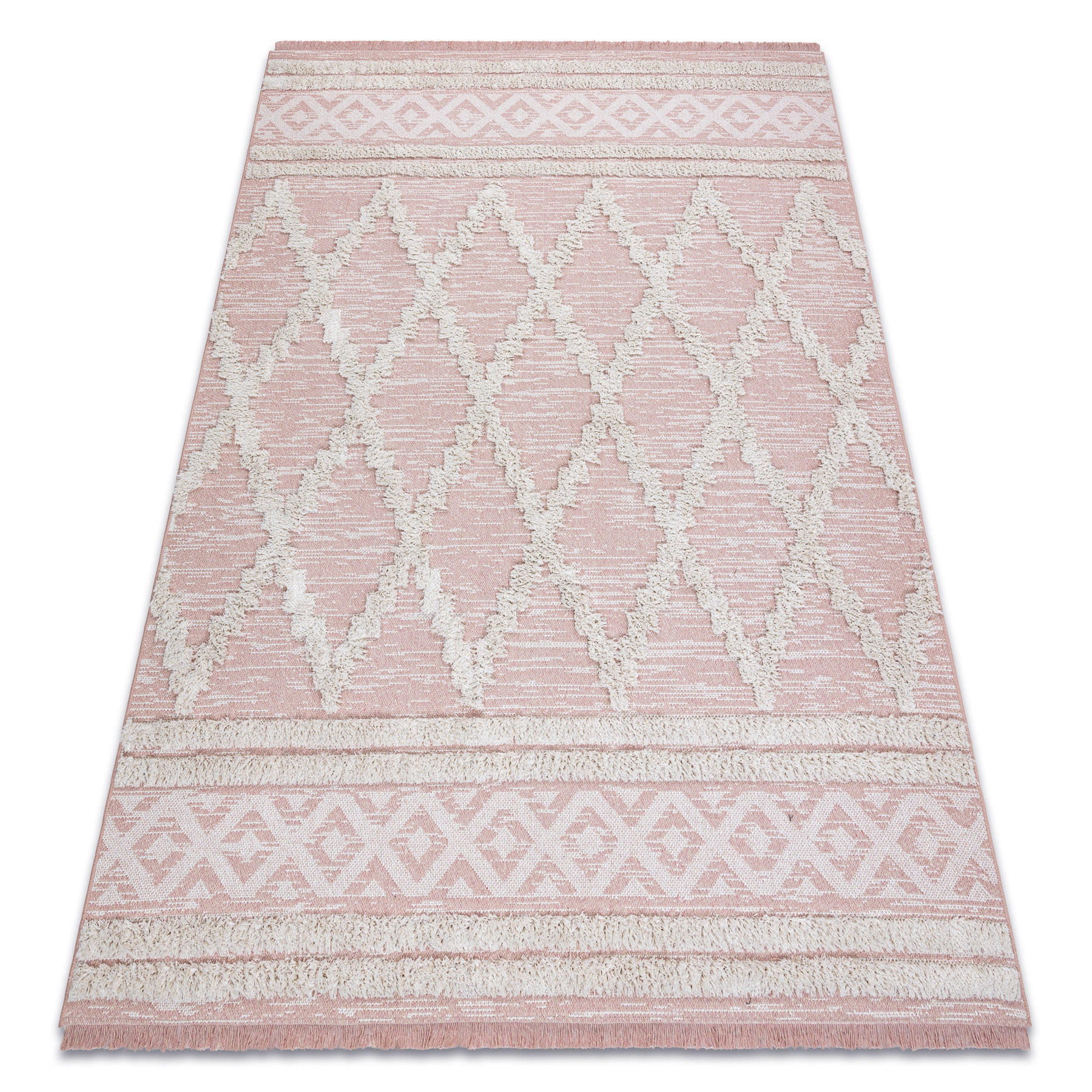 TEPPICH Moroc 117/170 cm - Pink, Textil (117/170cm) - rugsX