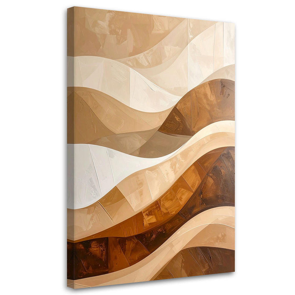 LEINWANDBILD 3D und geometrisch 20x30cm - Beige, Textil (20/30cm) - Feeby