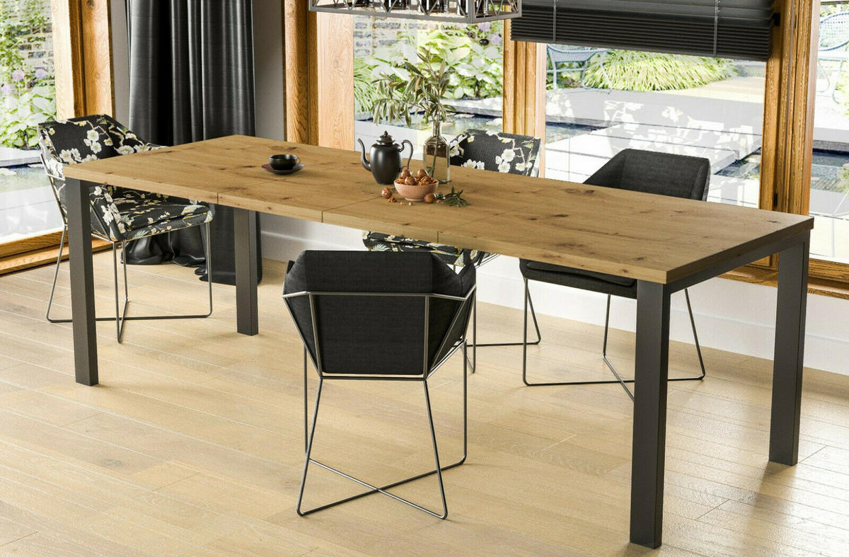 ESSTISCH Garant ausziehbar - Eiche Artisan, Holzwerkstoff (80/80/76cm) - Endo-Moebel
