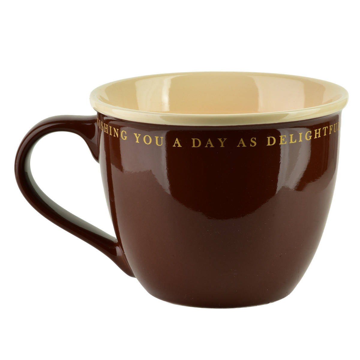 BECHER Hendia Bronze 11.5/15.5/9 cm Porzellan - Braun, Keramik (0.5L) - Mondex