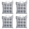 SITZKISSEN Panama 46/46 cm 4er-Set - Hellgrau, Textil (46/6/46cm) - Madison