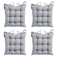 SITZKISSEN Panama 46/46 cm 4er-Set - Hellgrau, Textil (46/6/46cm) - Madison