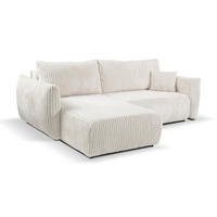 ECKSOFA HALLORA - Creme (Tilia 01) - Creme, Holzwerkstoff (257/177cm) - Möblo