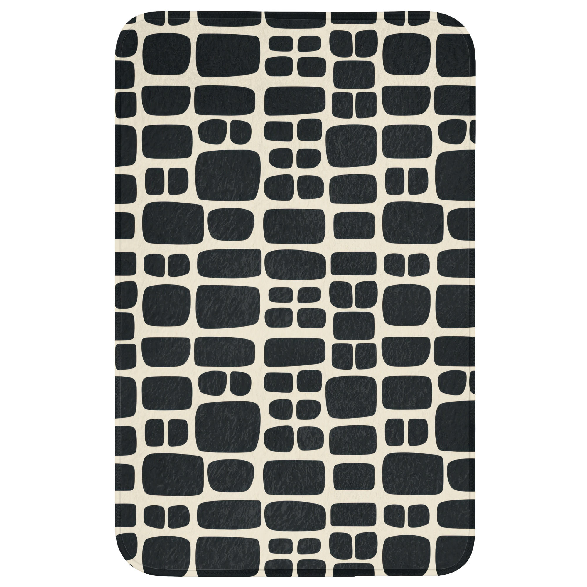 OnlyWow WC PŘEDLOŽKA Moderní - organické - černé 50x80 cm