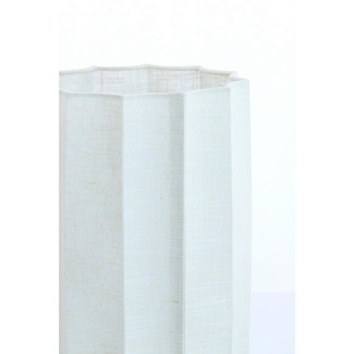 LAMPENSCHIRM Disli Weiß 24/24/35 cm - Weiß, Textil (24/24/35cm) - Light & Living