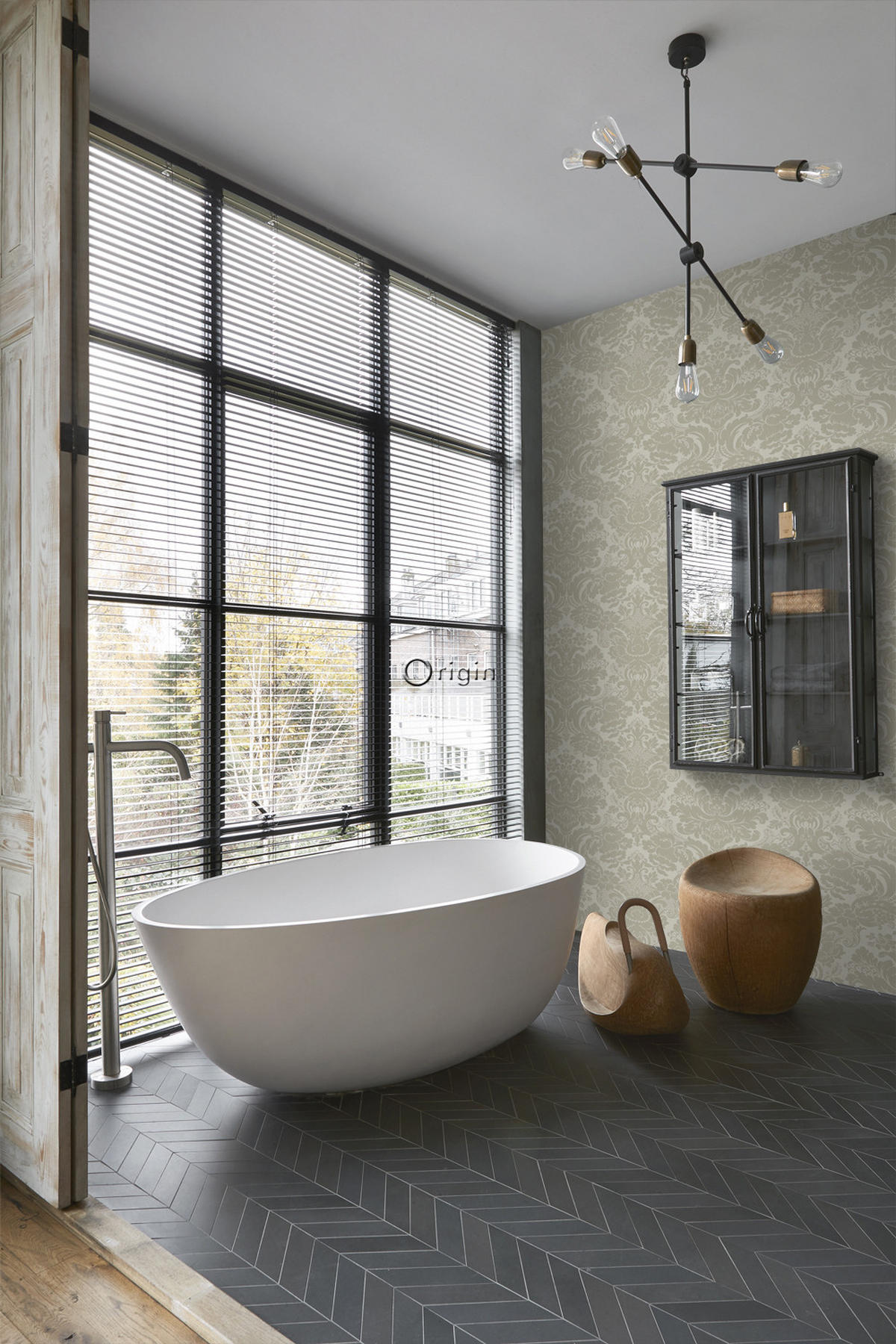 TAPETE Ornamente 53 cm x 10.05 m - Braun, Papier (53/1000cm) - Origin Wallcoverings