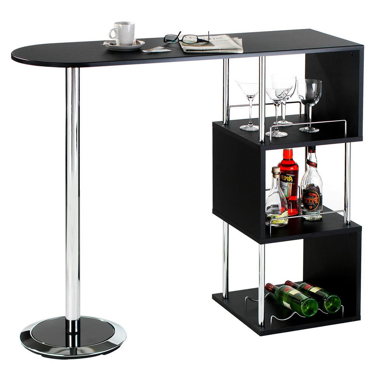 BARTISCH VIGANDO - Schwarz, Metall (113/104/40cm) - IDIMEX