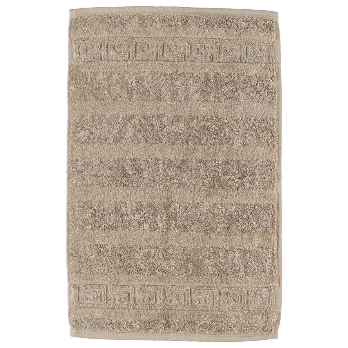 GÄSTETUCH 6er Pack 100% Baumwolle, Sand, 30 x 50 cm - Sandfarben, Naturmaterialien (30/40cm) - Cawoe