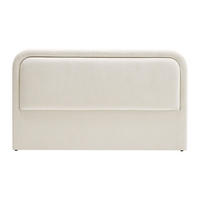 BETTKOPFTEIL - 2 Personen - stoff - beige Irsita - Beige, Textil (190/8/110cm) - Vente-Unique
