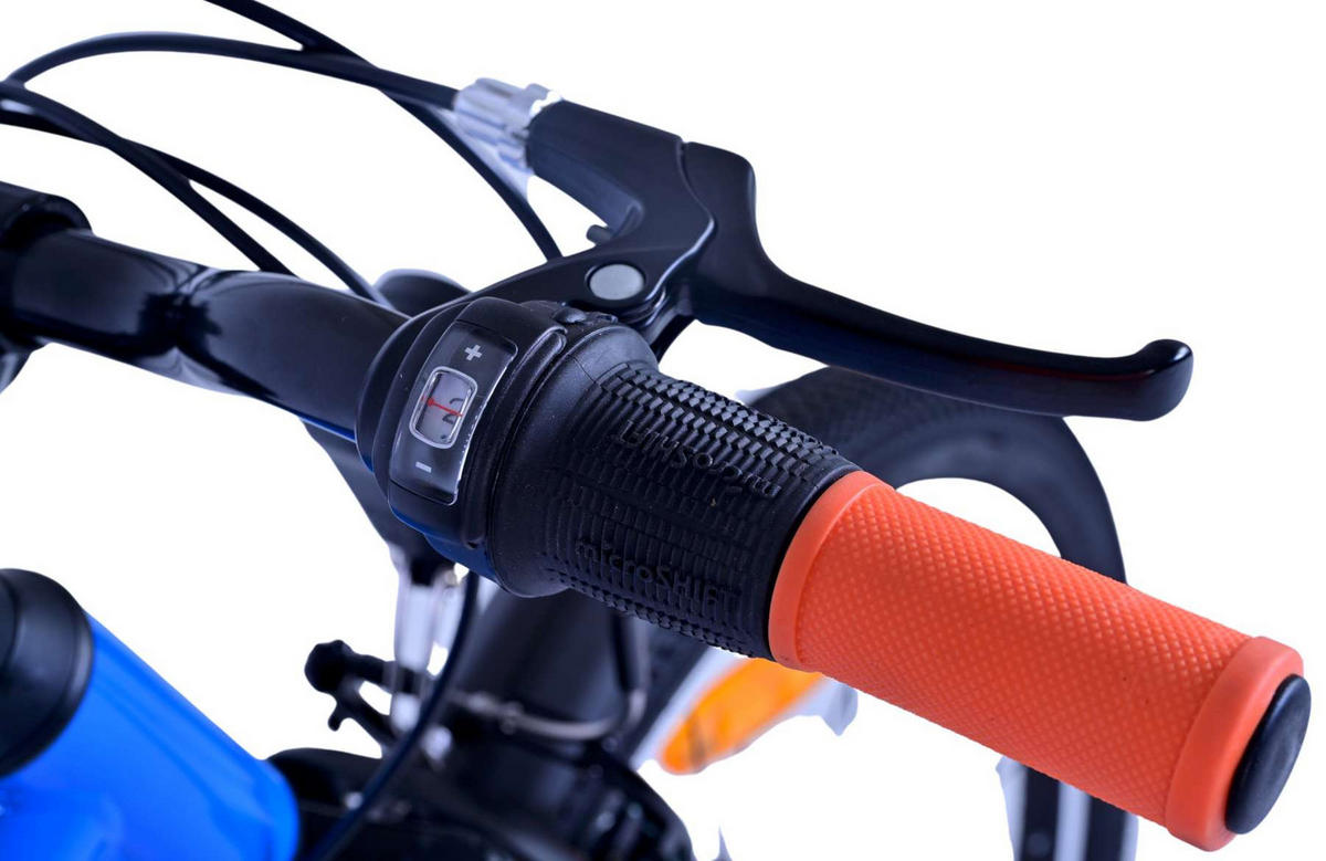 KINDERFAHRRAD Cross - Jungen - 2 Handbremsen - 18 Gänge - 24 Zoll - Blau - Blau, Metall (70cm) - TPFSports