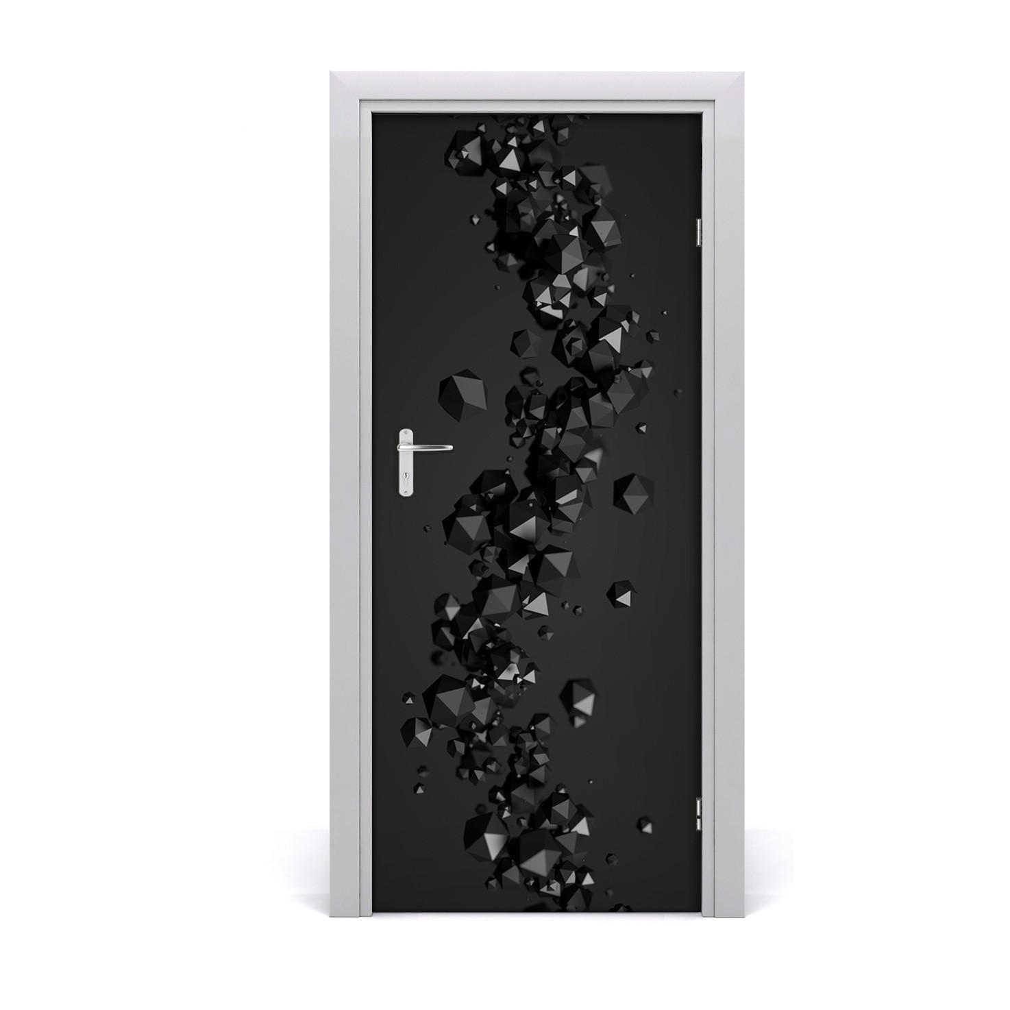 TÜRAUFKLEBER 85x205 cm Dekorativ für Türen - Schwarz, Kunststoff (85/205/0.01cm) - TULUP